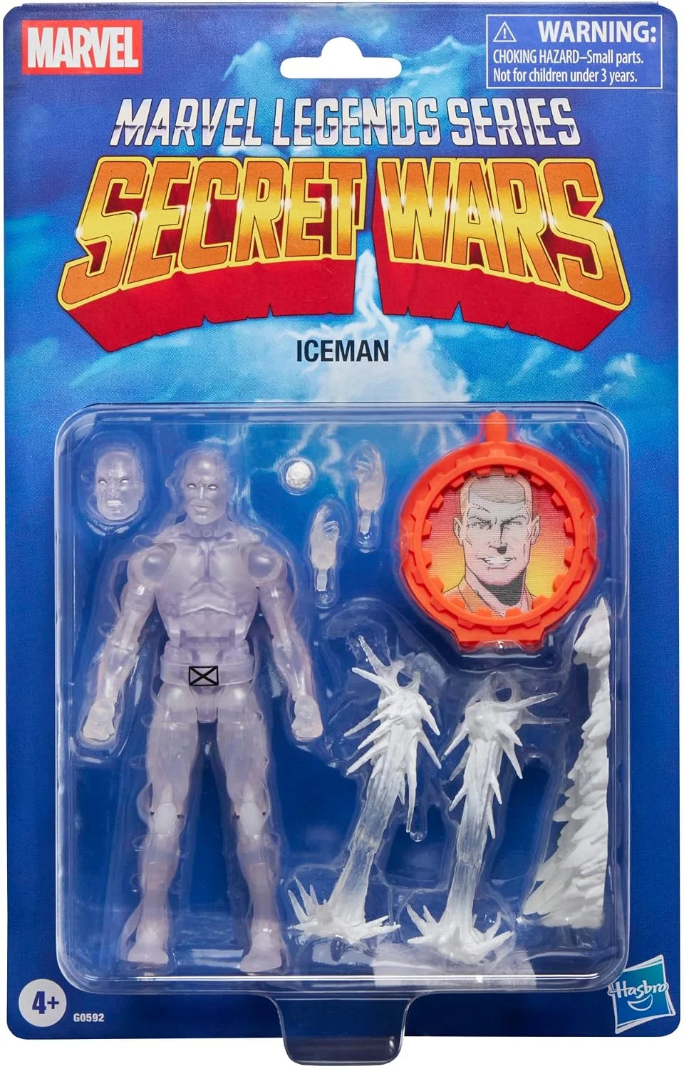 Figura Marvel Legends Ice Man (Secret Wars, Retro, X-Men) 15 cm – Hasbro