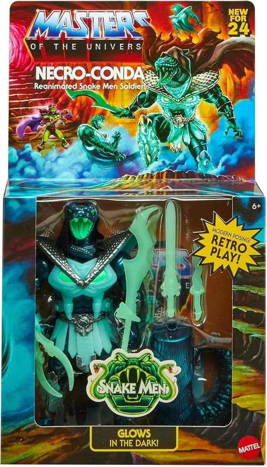 Figura Masters of the Universe Origins Necro-Conda Deluxe 14 cm – Mattel