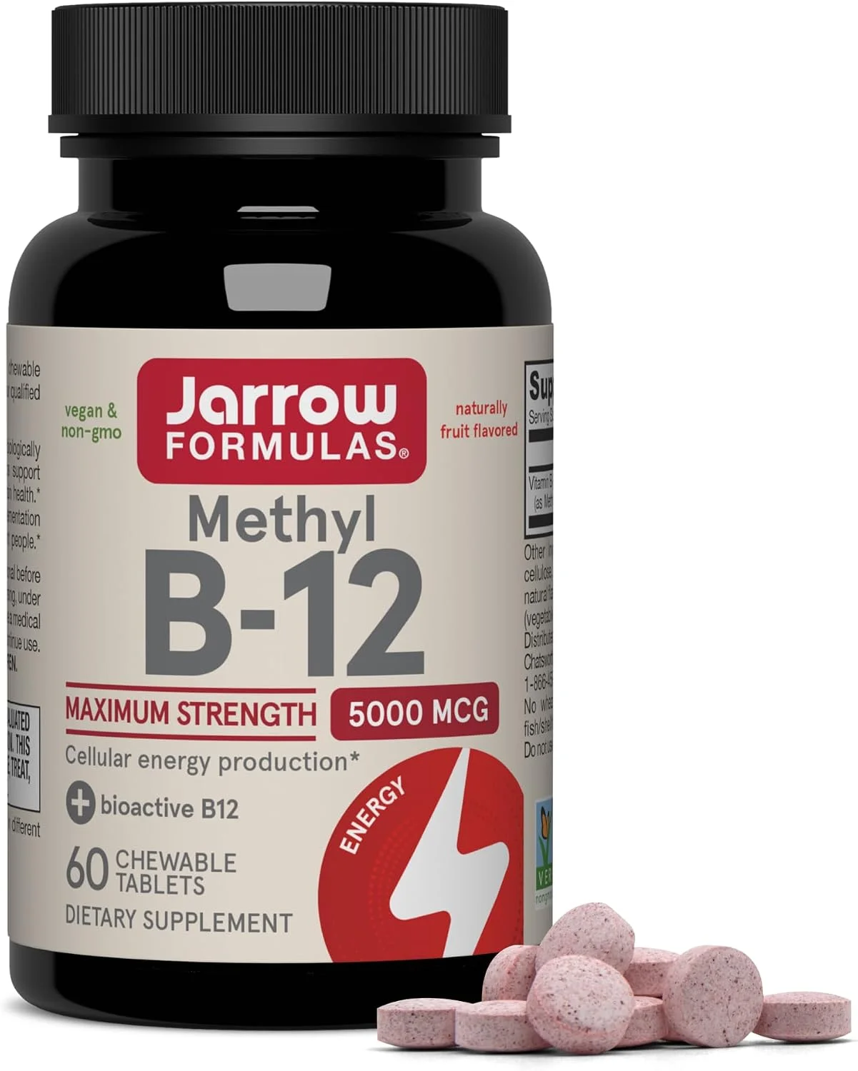 Metil B-12 5000 mcg Masticable · 60 tabletas