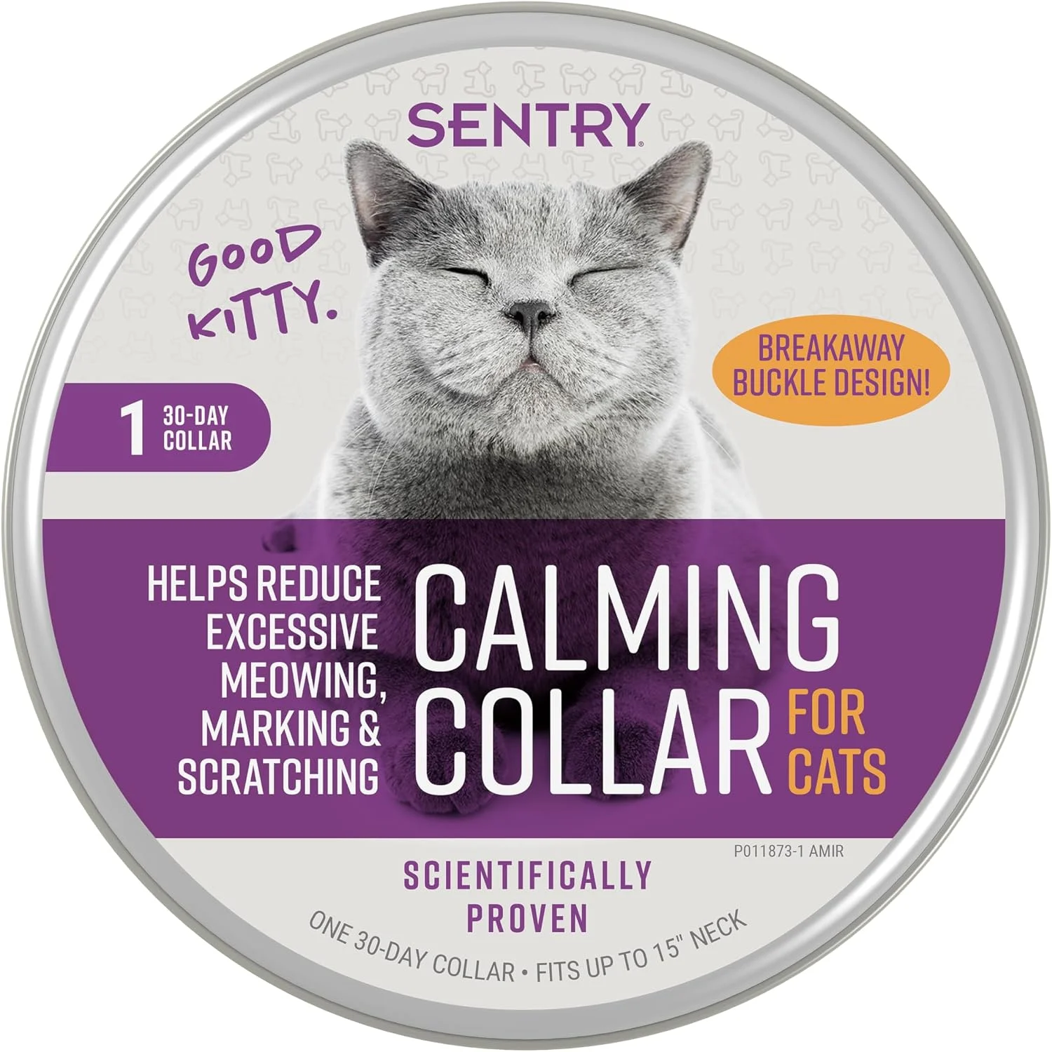 Sentry collar calmante con feromonas para gatos · 1 collar de 30 días