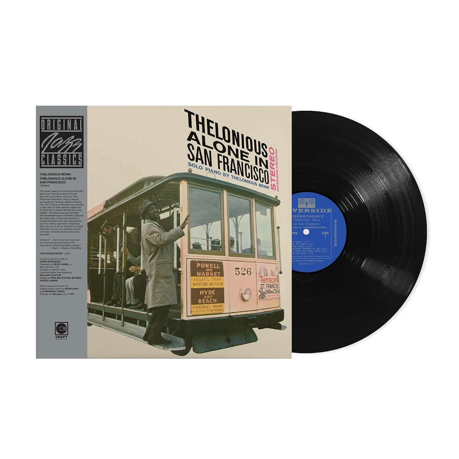 Thelonious Monk – Thelonious Alone in San Francisco (Vinilo, 180 g, Original Jazz Classics)