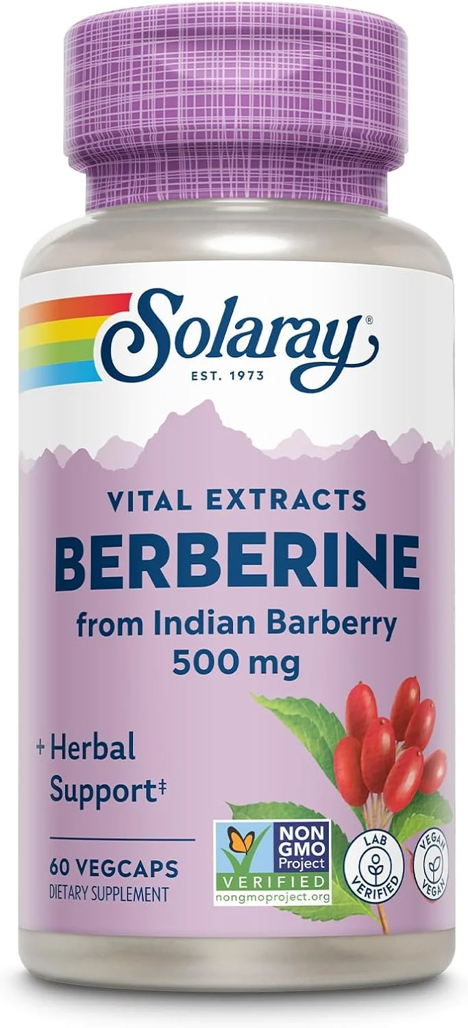 SOLARAY Berberine Extract 500 mg – 60 cápsulas