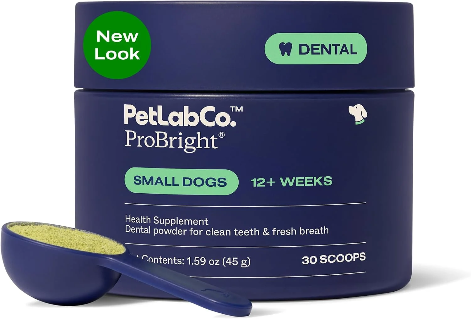 PetLab Co. ProBright Polvo dental para perros chicos · 1 frasco