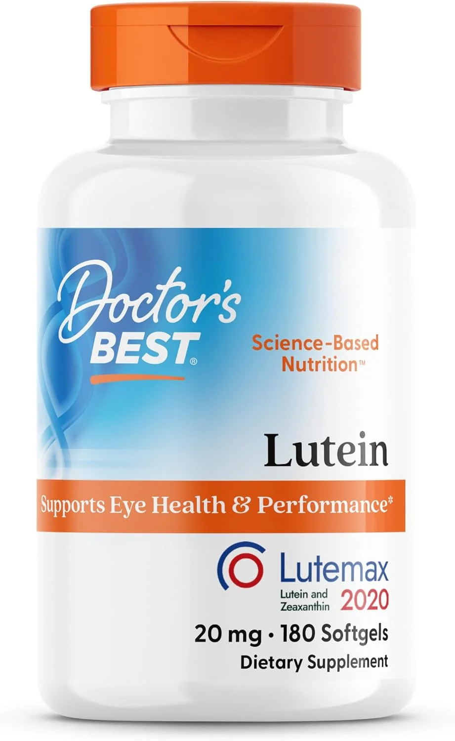 Doctor's Best Lutein 20 mg con Zeaxanthin – 180 softgels