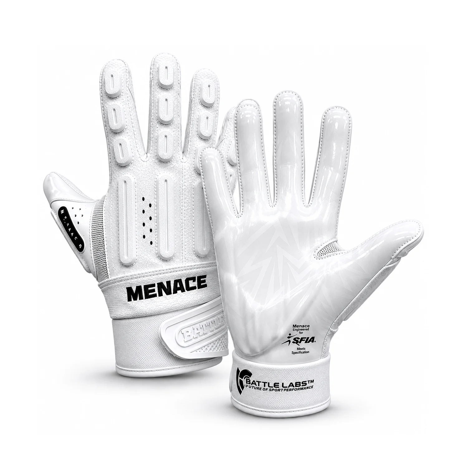 Battle Menace – Guantes de liniero de fútbol americano (adulto, par)