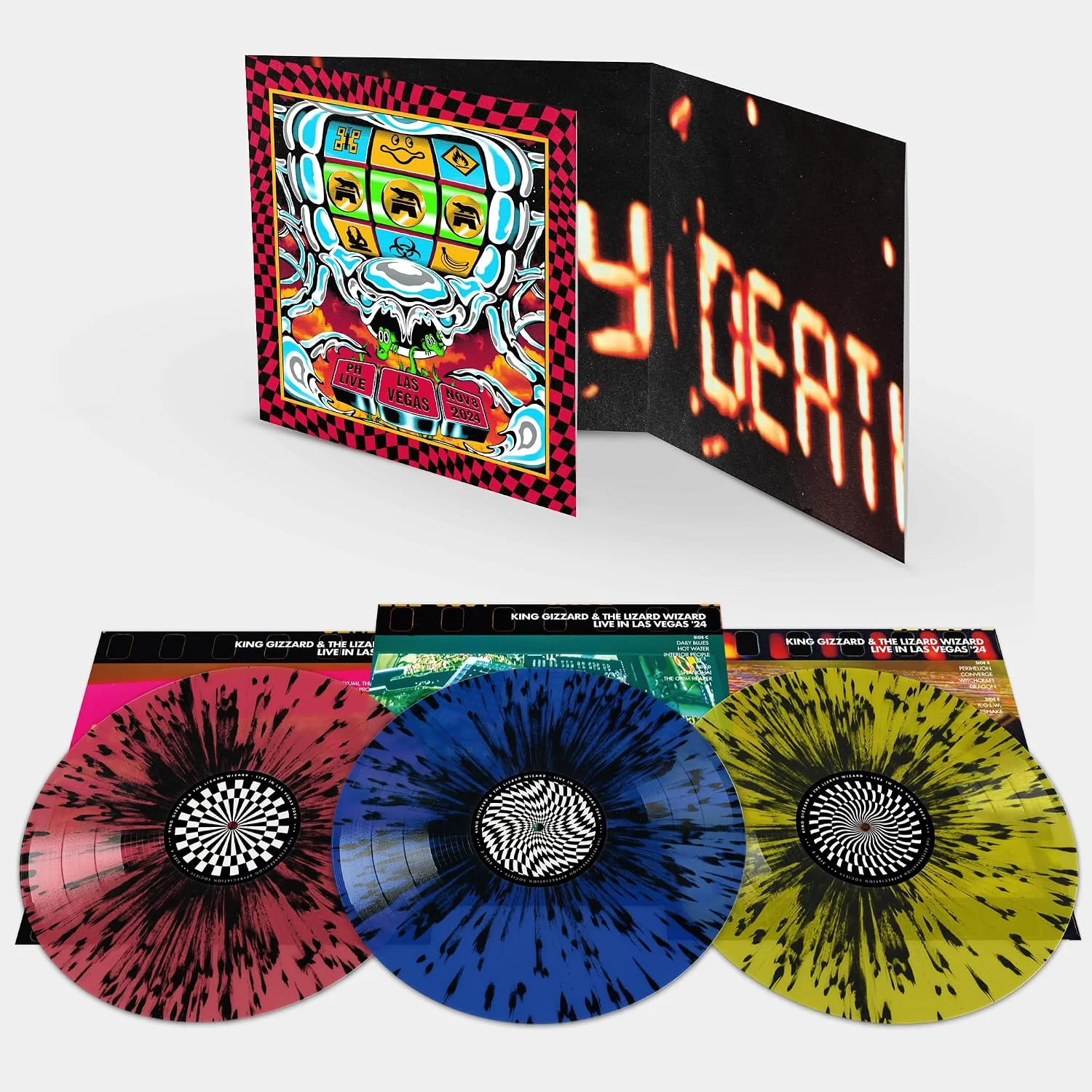 King Gizzard & The Lizard Wizard – Live in las Vegas '24 (Vinilo, 3 LP, splatter)