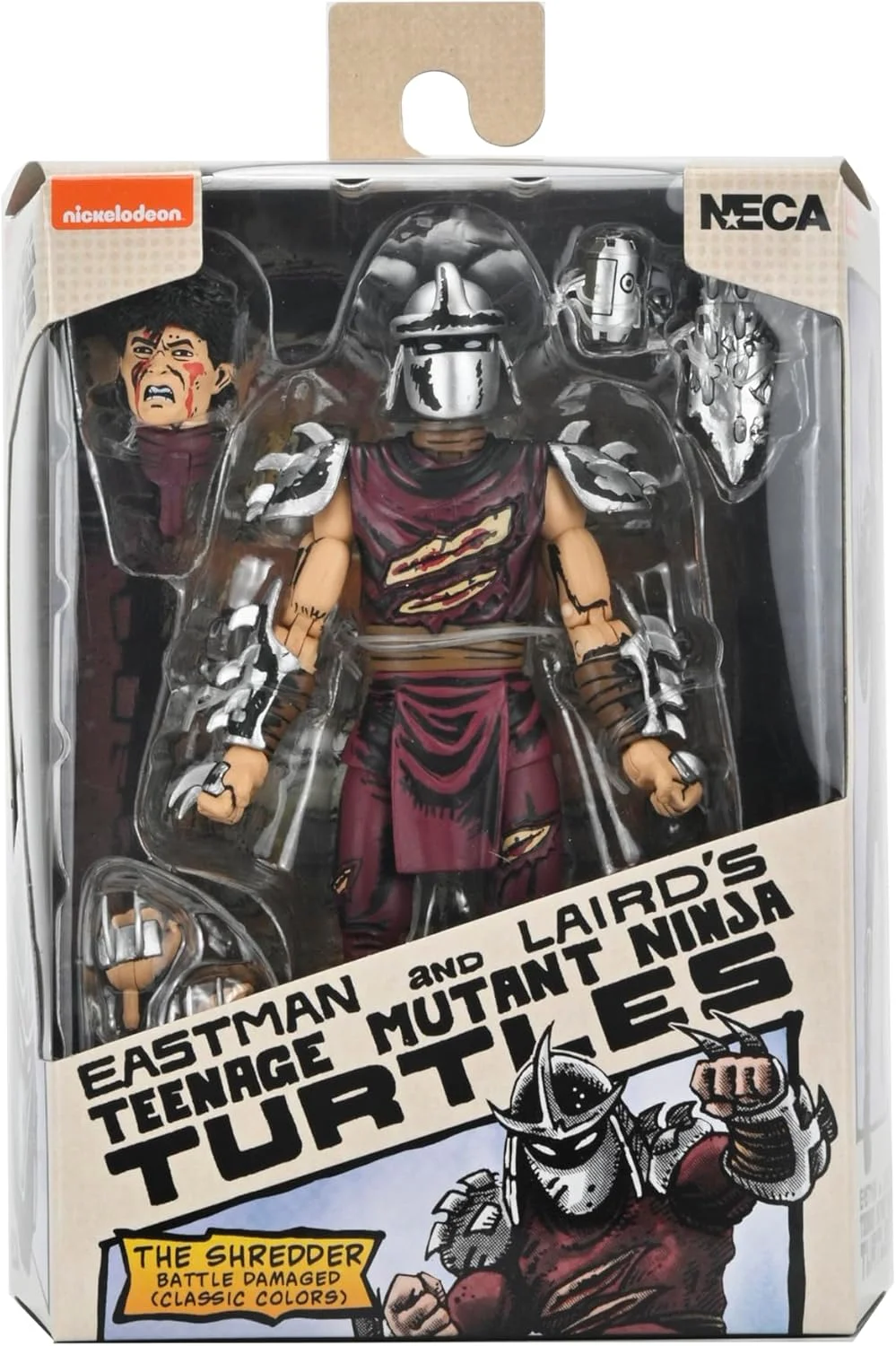 Figura Tortugas Ninja Battle Damaged Shredder (cómics Mirage) 18 cm – NECA