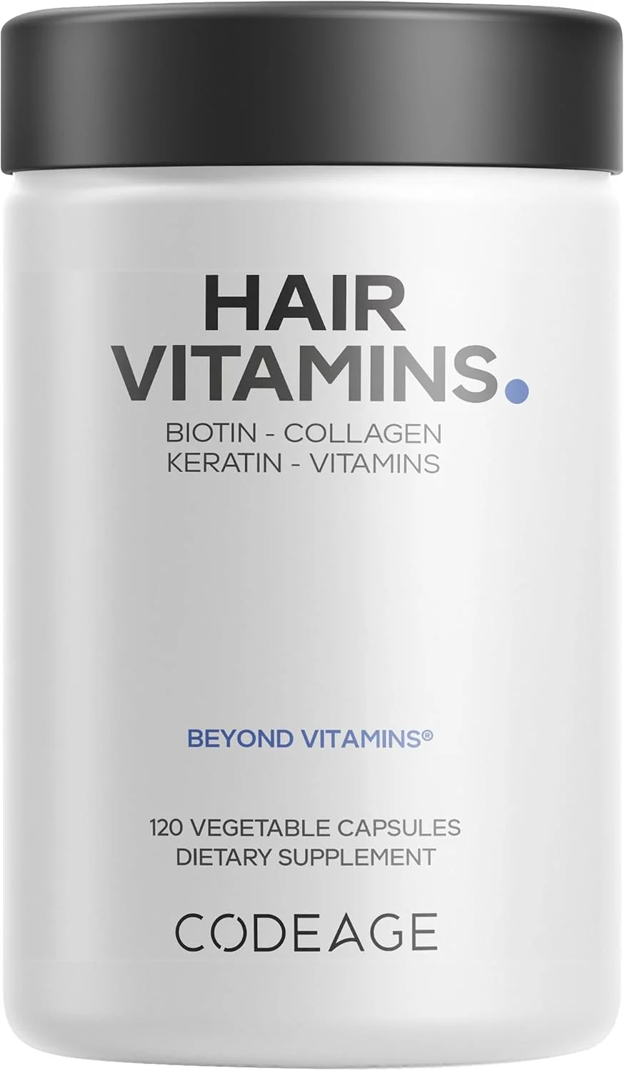 Vitaminas para el Cabello Biotina 10000 mcg · 120 cápsulas