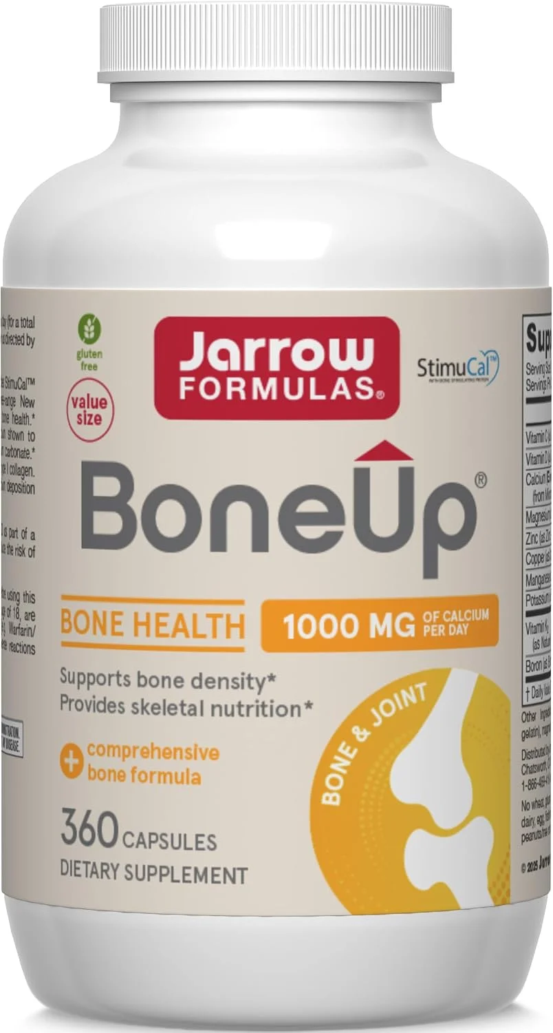 BoneUp Calcio con D3 y K2 · 360 cápsulas