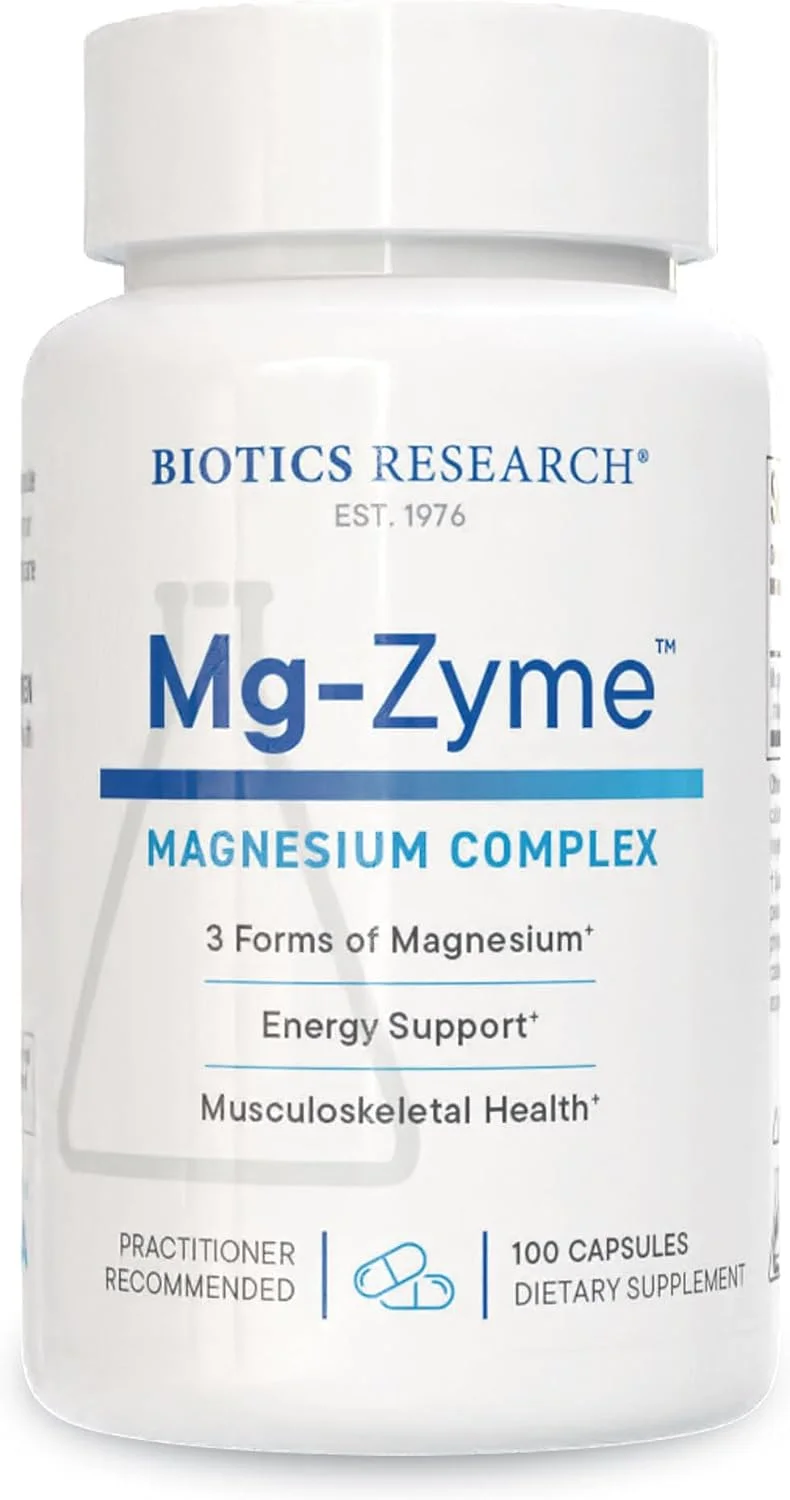 Mg-Zyme Complejo Triple de Magnesio 100 mg · 100 cáps.