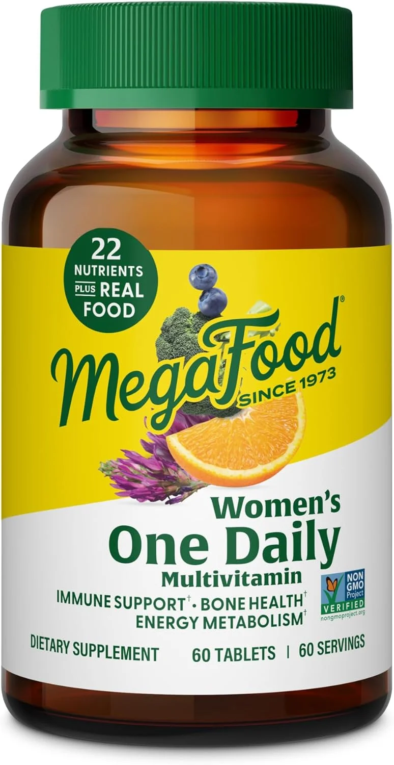 MegaFood One Daily Multivitamin para mujeres 22 nutrientes — 60 tabletas