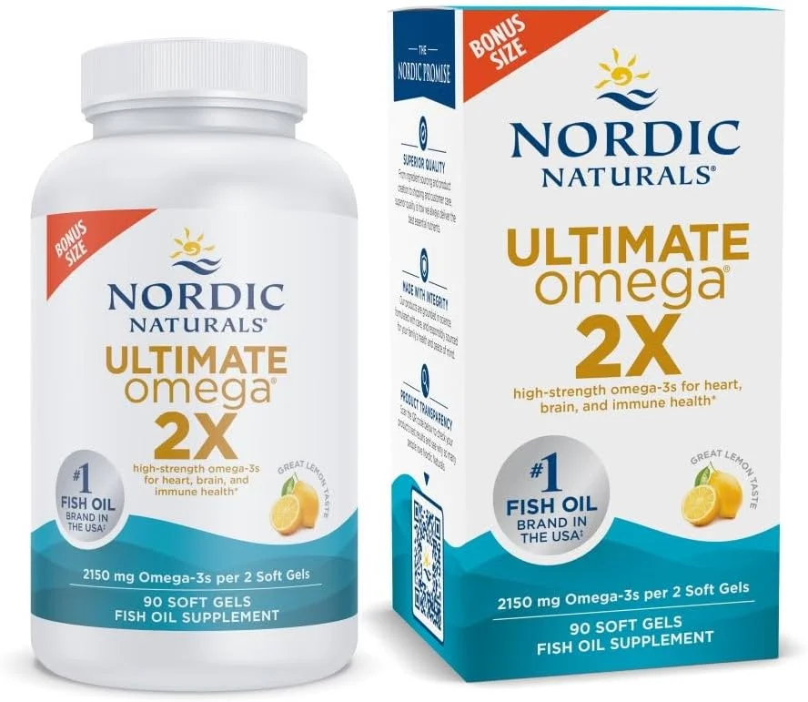 Ultimate Omega 2X 2150 mg · Limón · 90 cápsulas blandas