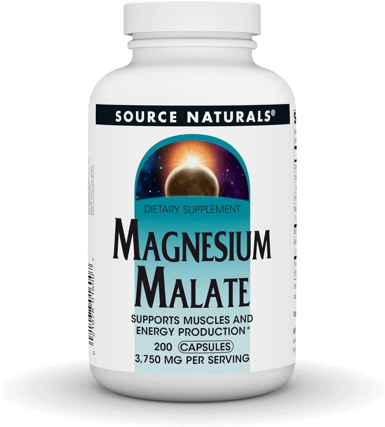 Malato de Magnesio 3750 mg · 200 cápsulas