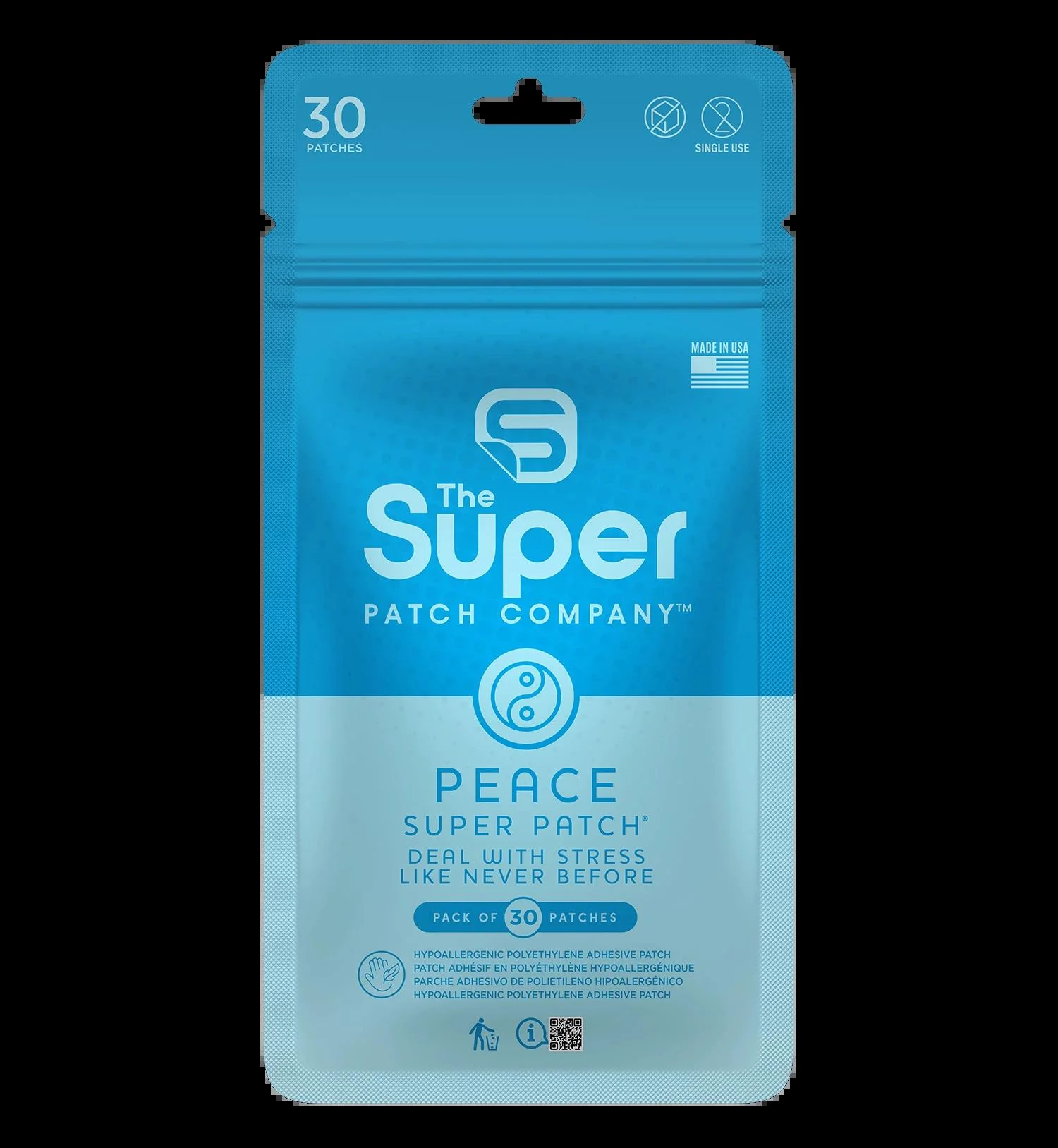 Super Patch PEACE — bolsa de 30 parches