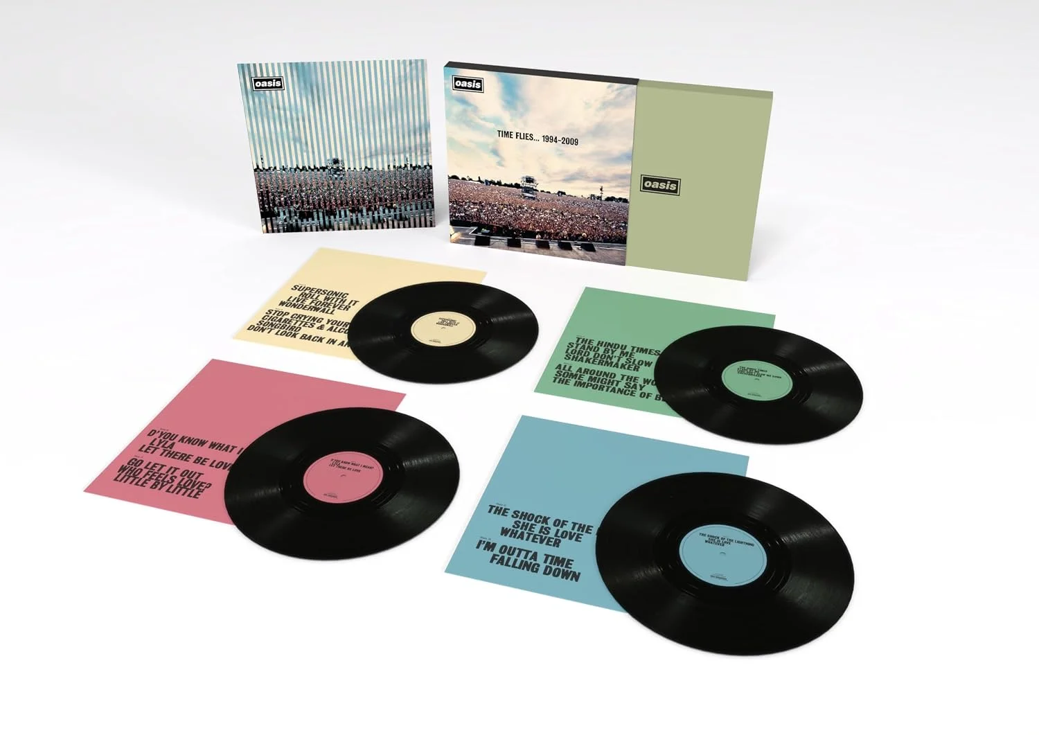 Oasis – Time Flies… 1994-2009 (Vinilo, 4 LP, remasterizado)