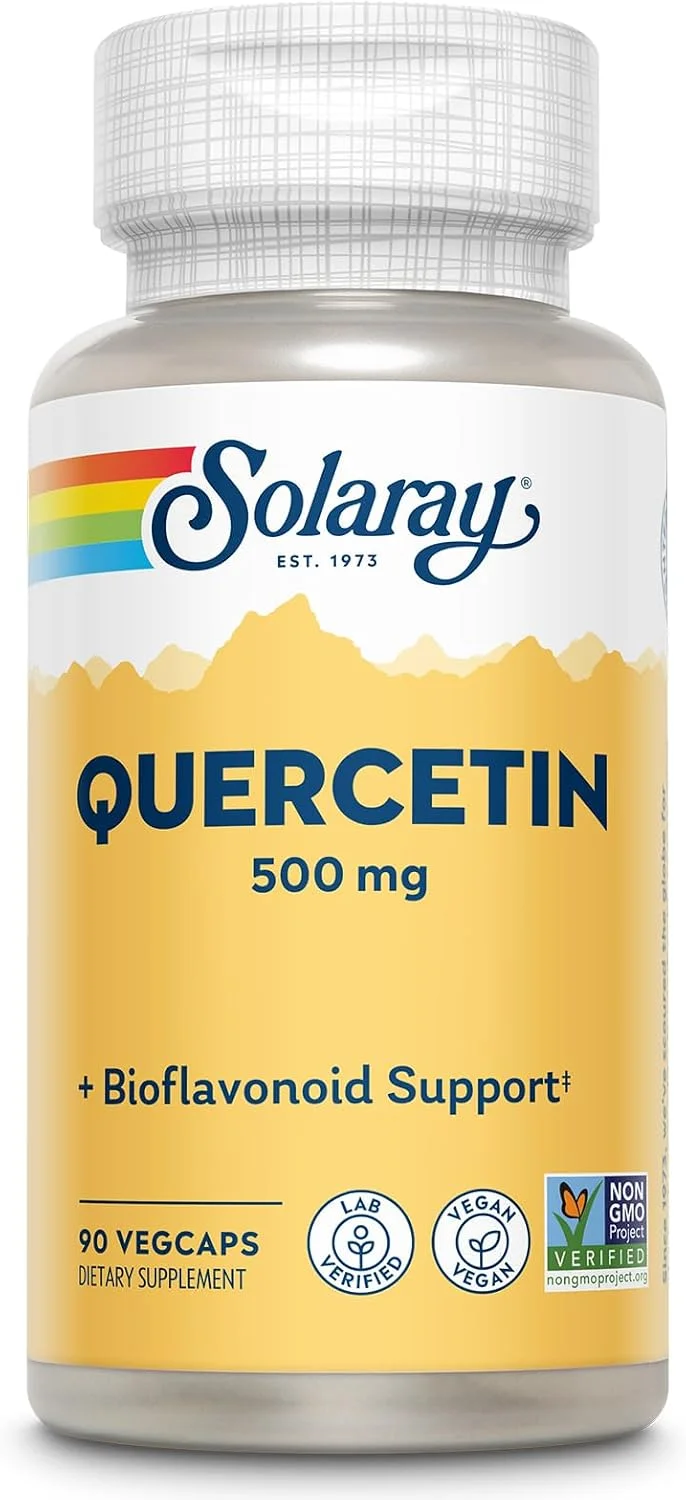 Solaray Quercetin 500 mg — 180 cápsulas vegetales