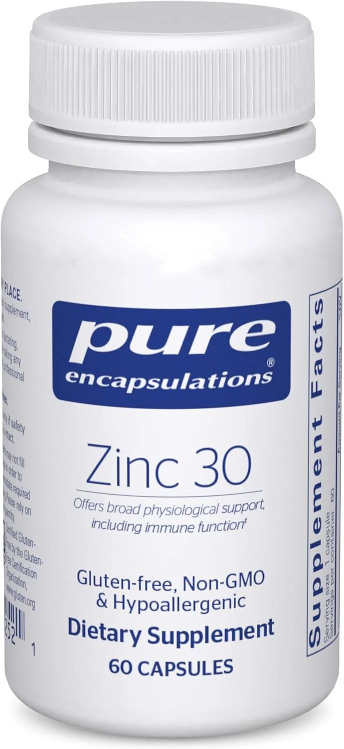 Zinc 30 mg Picolinato · 60 cápsulas