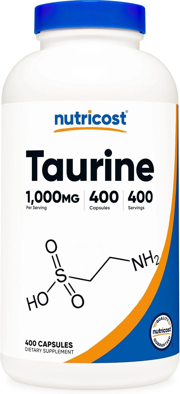 Taurina 1000 mg · 400 cápsulas