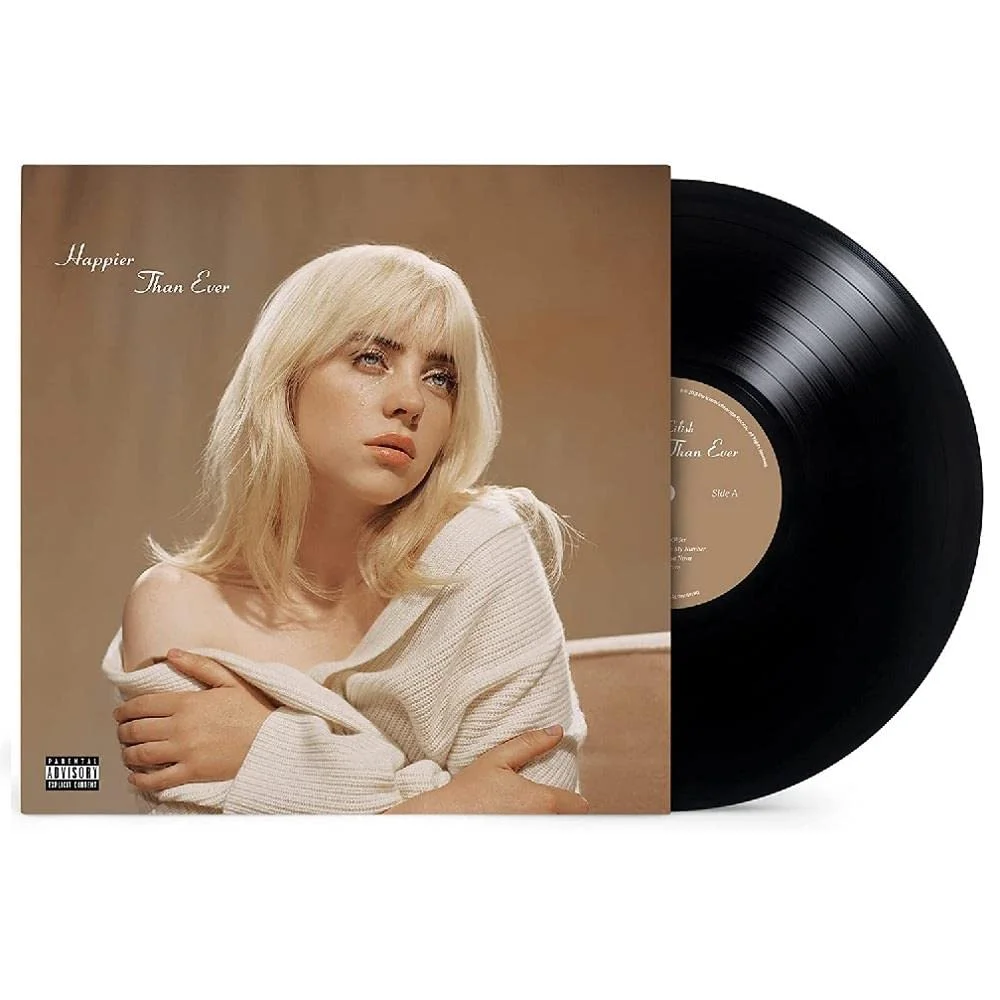 Billie Eilish – Happier Than Ever (Vinilo, 2 LP, vinilo negro reciclado)