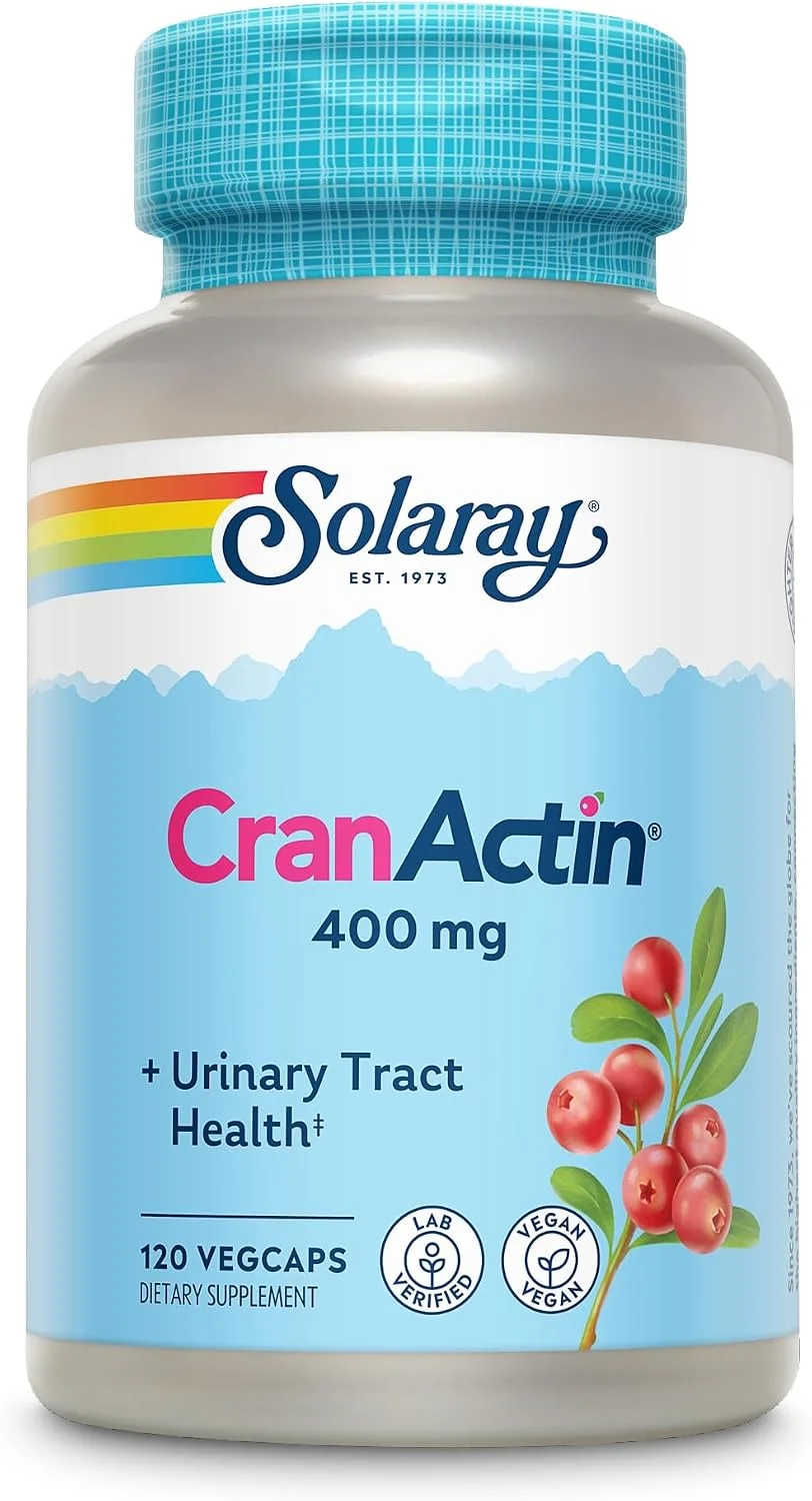 Solaray CranActin extracto de arándano rojo 400 mg — 120 cápsulas vegetales