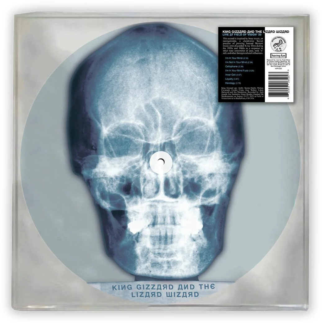 King Gizzard & The Lizard Wizard – Skull X-Ray (Vinilo, disco con forma de cráneo en radiografía, una cara)