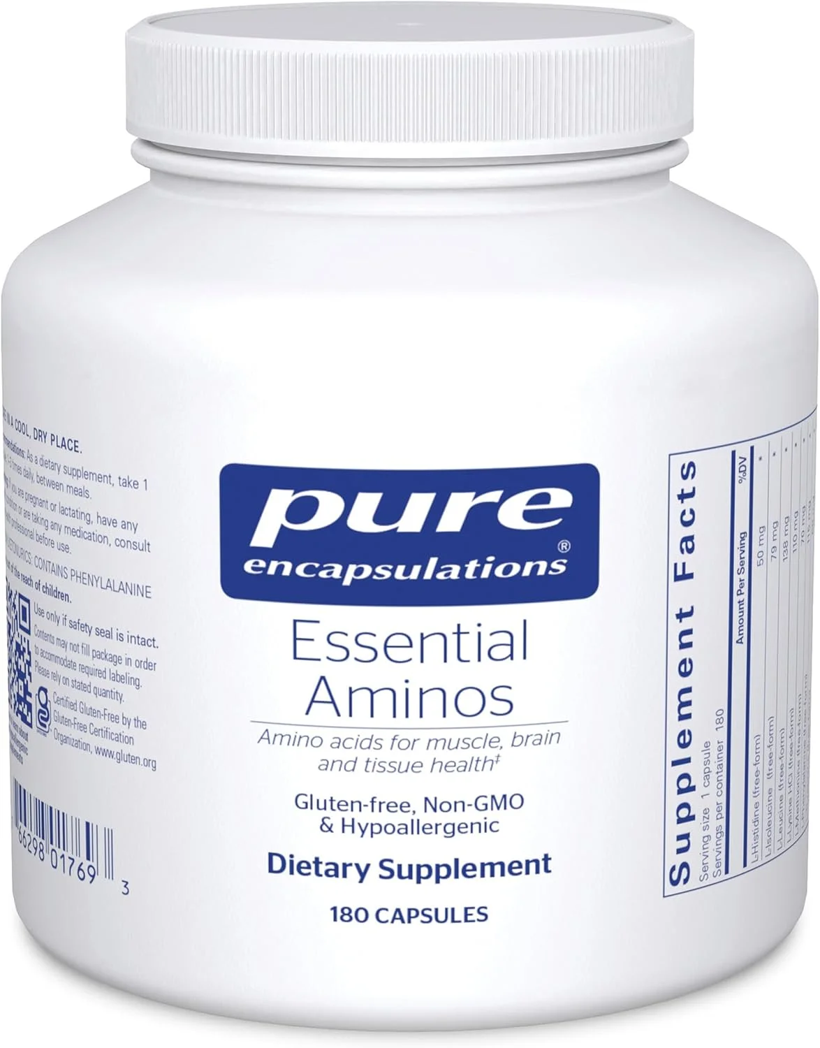 Pure Encapsulations Essential Aminos – 180 cápsulas