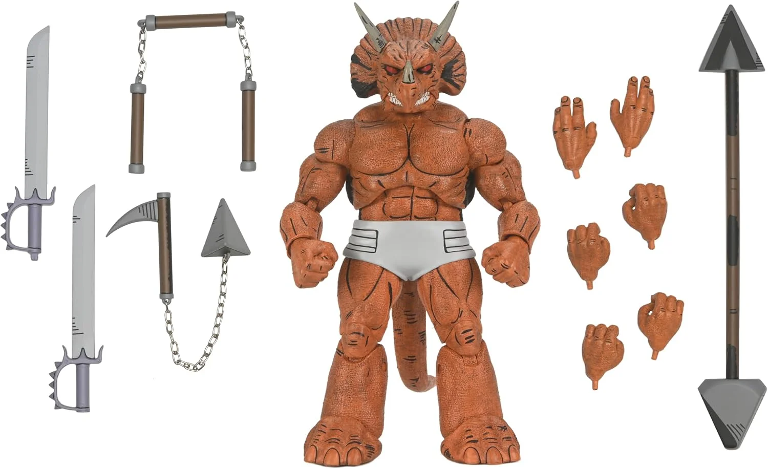 Figura Tortugas Ninja Triceratón Gladiador 18 cm – NECA