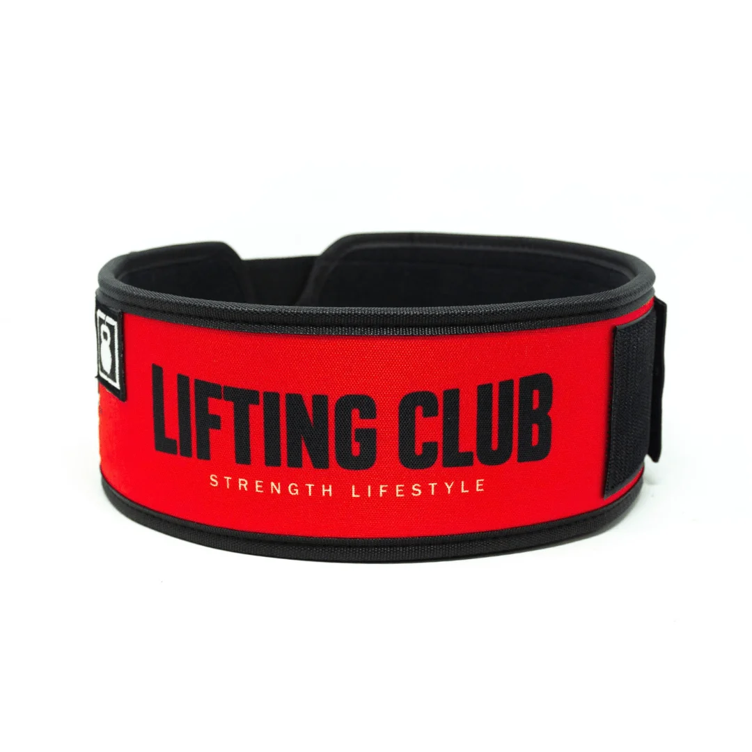 2POOD Lifting Club 4 pulgadas – Cinturón de halterofilia y crossfit (nylon, con velcro)