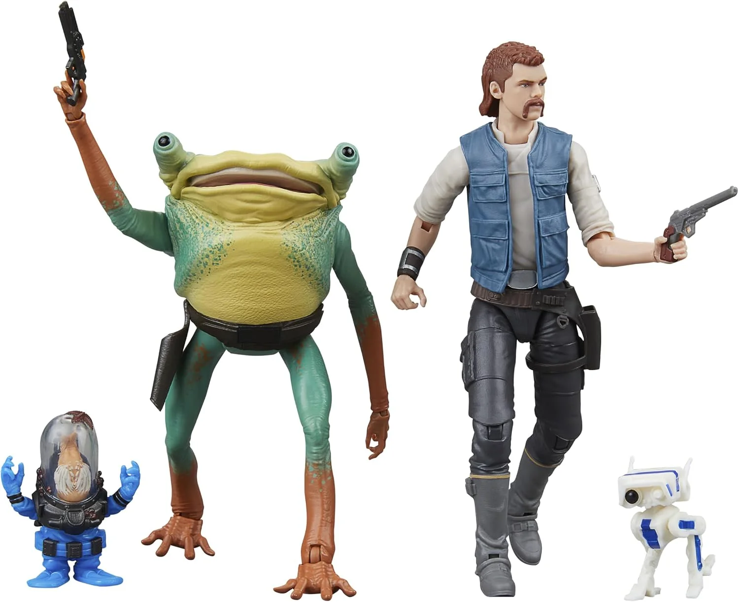 Pack x4 figuras Star Wars Black Series Cal Kestis, BD-1, Turgle y Skoova Stev 15 cm – Hasbro