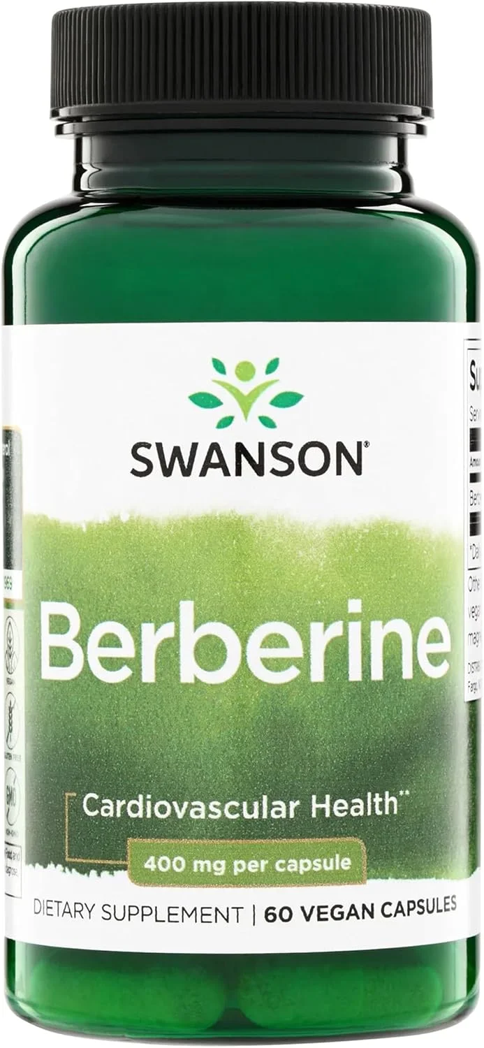 Swanson Berberina HCl 400 mg — 60 cápsulas vegetales