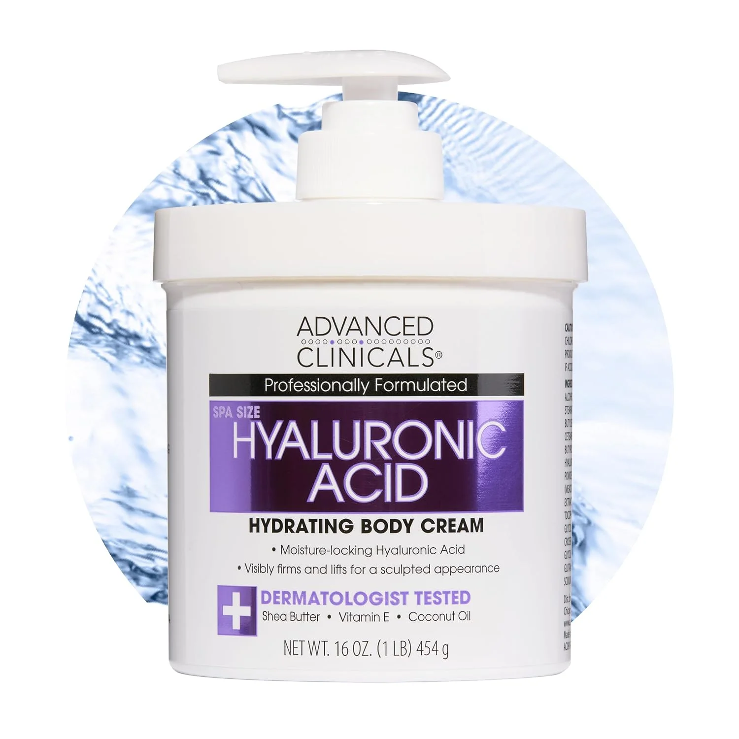Crema Corporal Ácido Hialurónico y Vitamina E · 454 g