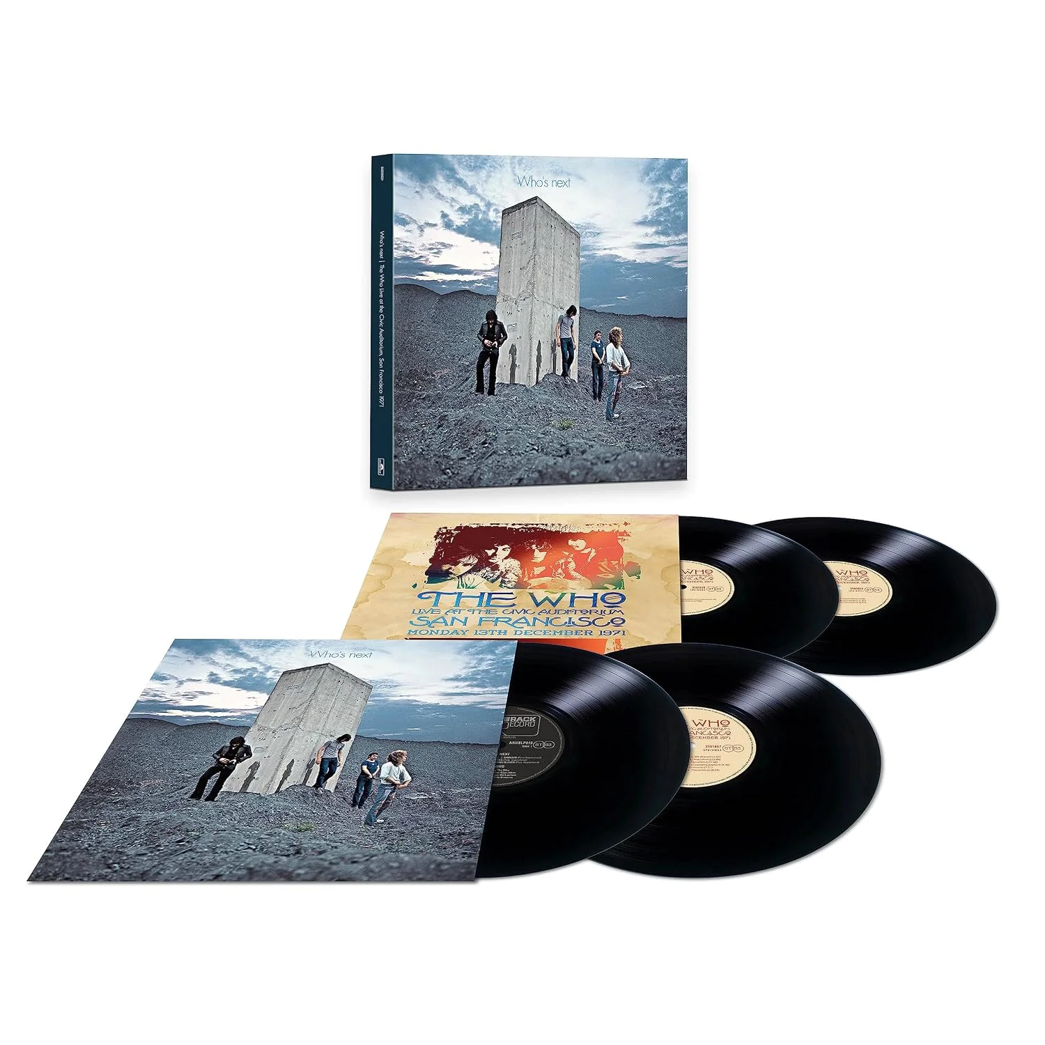 The Who – Who's Next / San Francisco 1971 (Vinilo, caja 4 LP 180 g, edición limitada)