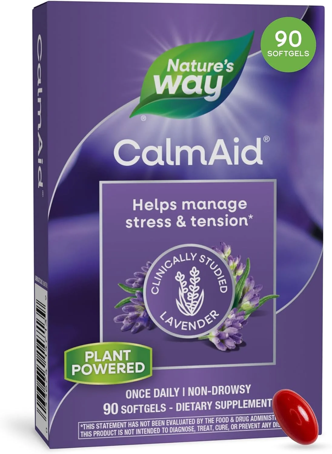 CalmAid Aceite de Lavanda · 90 cápsulas blandas