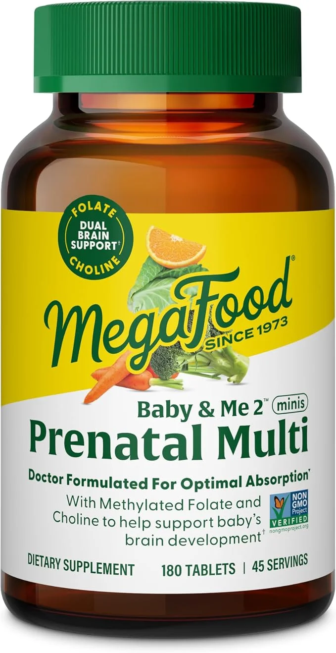MegaFood Baby & Me 2 Prenatal Minis – 180 mini tabletas