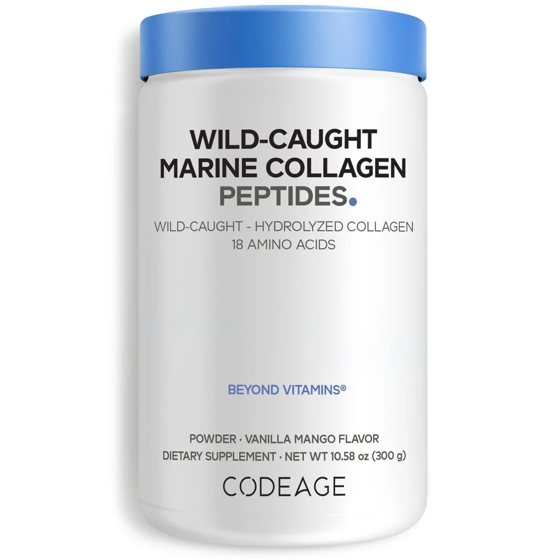 Codeage Colágeno marino vainilla y mango — 300 g