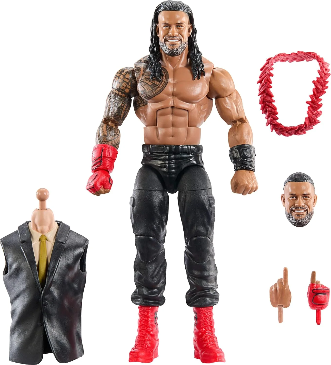 Figura WWE Elite Collection Premium Live Event Roman Reigns SummerSlam 15 cm – Mattel