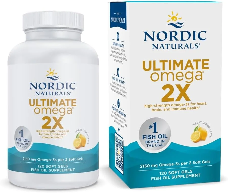 Ultimate Omega 2X 2150 mg · Limón · 120 cápsulas blandas