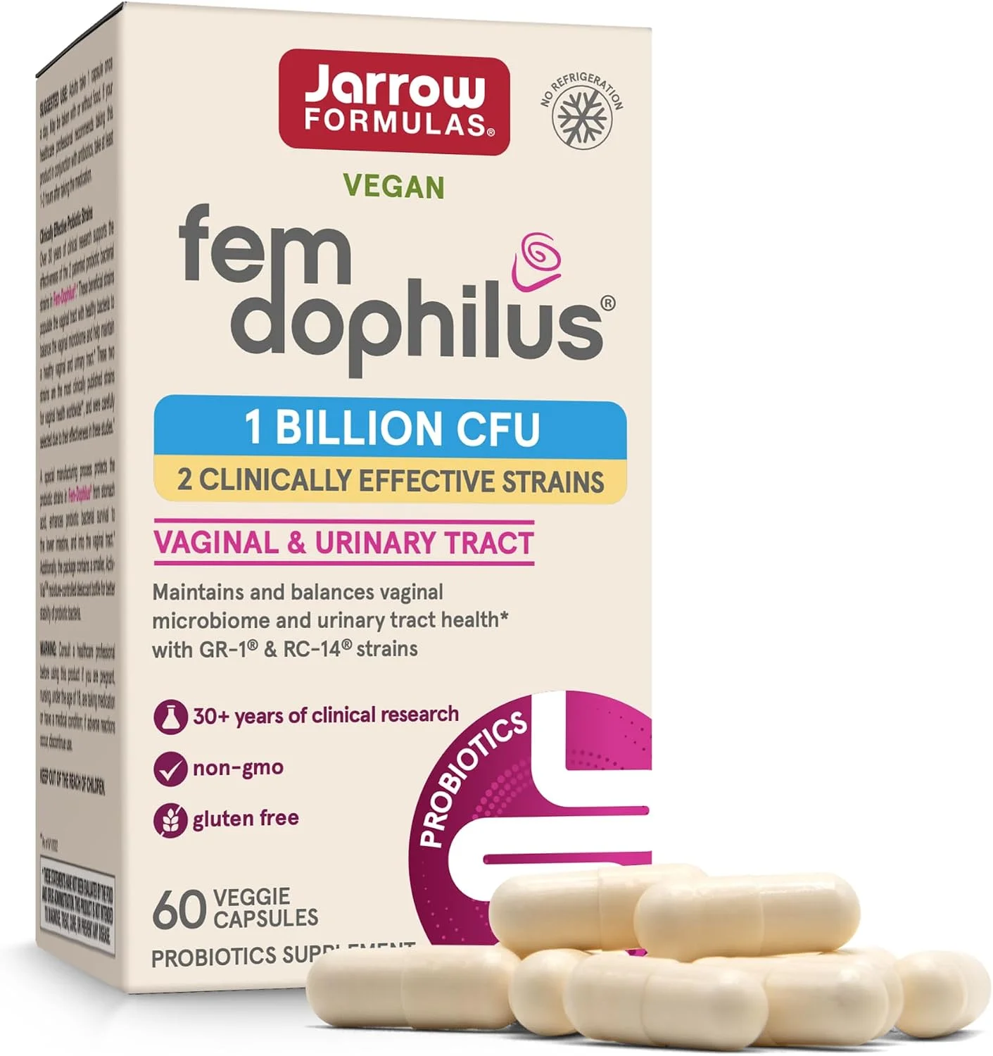 Fem-Dophilus Probióticos GR-1 y RC-14 · 60 cápsulas