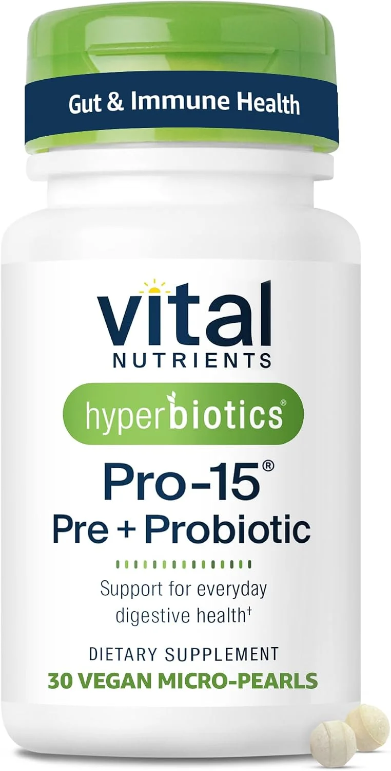 Vital Nutrients Pro-15 Prebióticos y Probióticos · 30 comp.