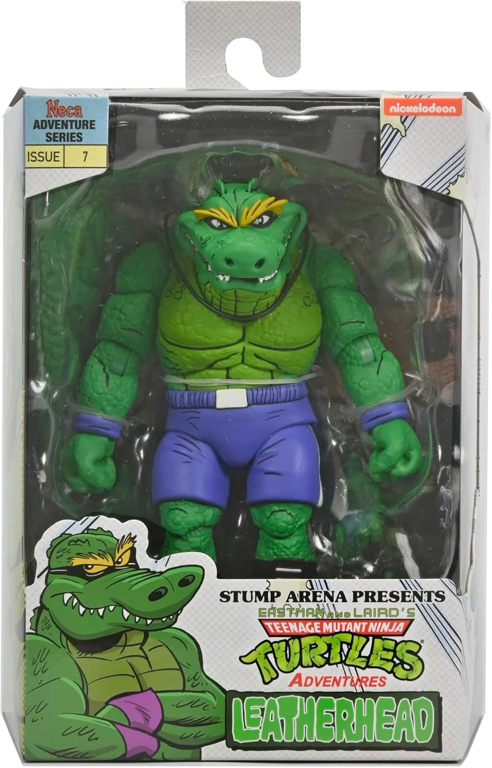 Figura Tortugas Ninja Stump Wrestling Leatherhead (cómics Archie) 18 cm – NECA