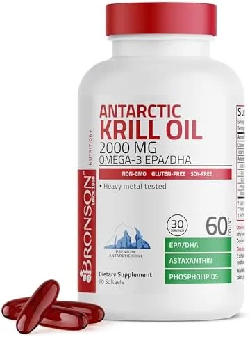 Aceite de Krill Antártico 2000 mg – 60 softgels