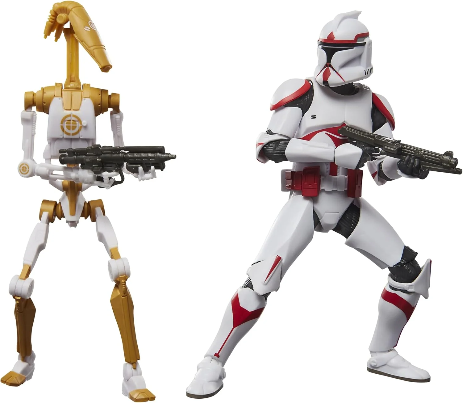 Pack x2 Star Wars Black Series Assault Trooper y Battle Droid Officer (Battlefront II) – Hasbro