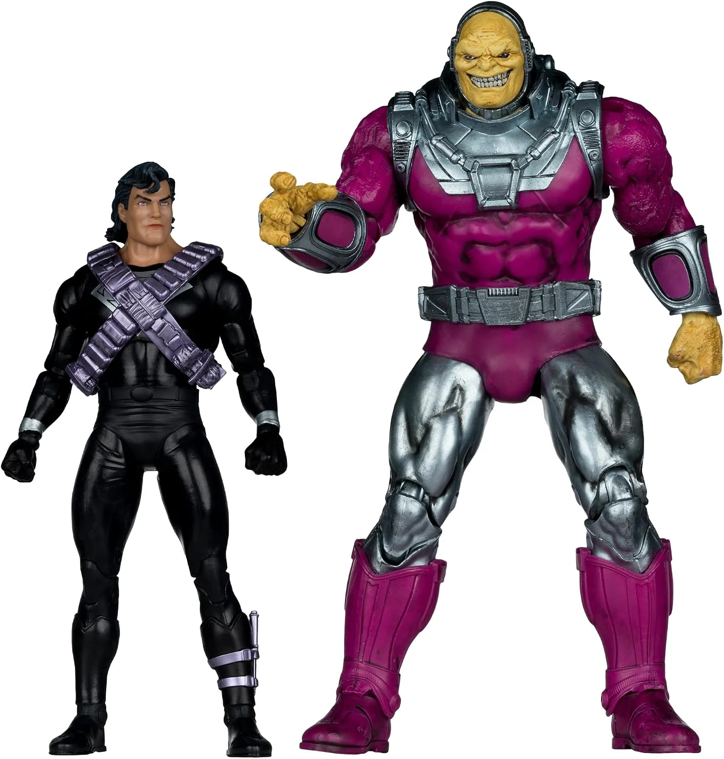 Pack DC Multiverse Superman vs Mongul (Return of Superman): figura 18 cm y Mega Figura – McFarlane