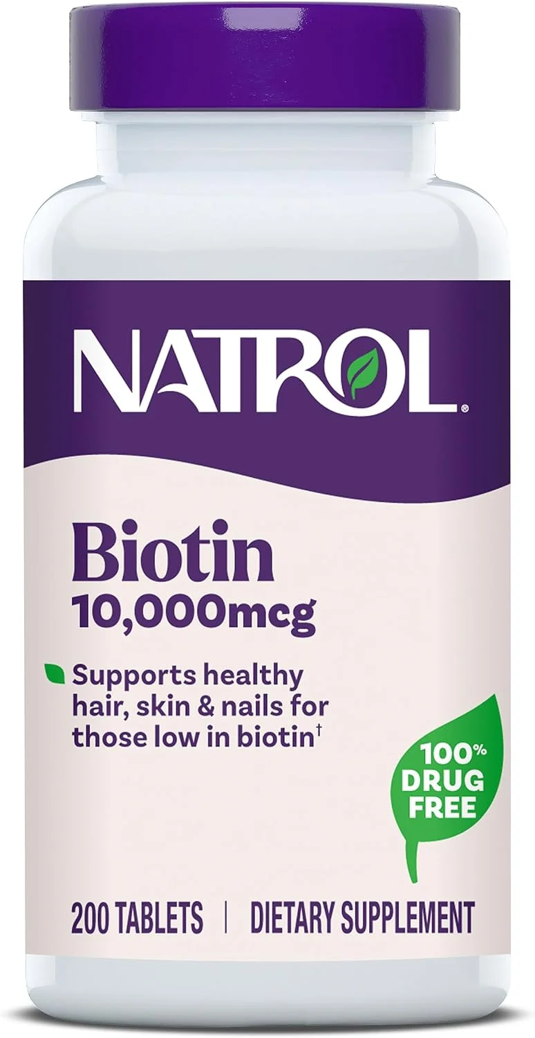 Biotina 10.000 mcg · 200 tabletas