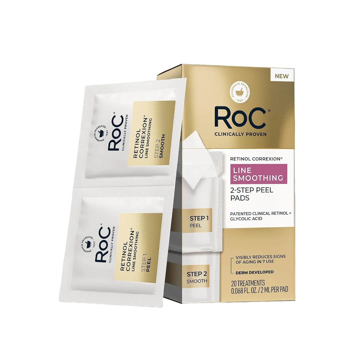 RoC Retinol Correxion peeling en 2 pasos · 20 tratamientos