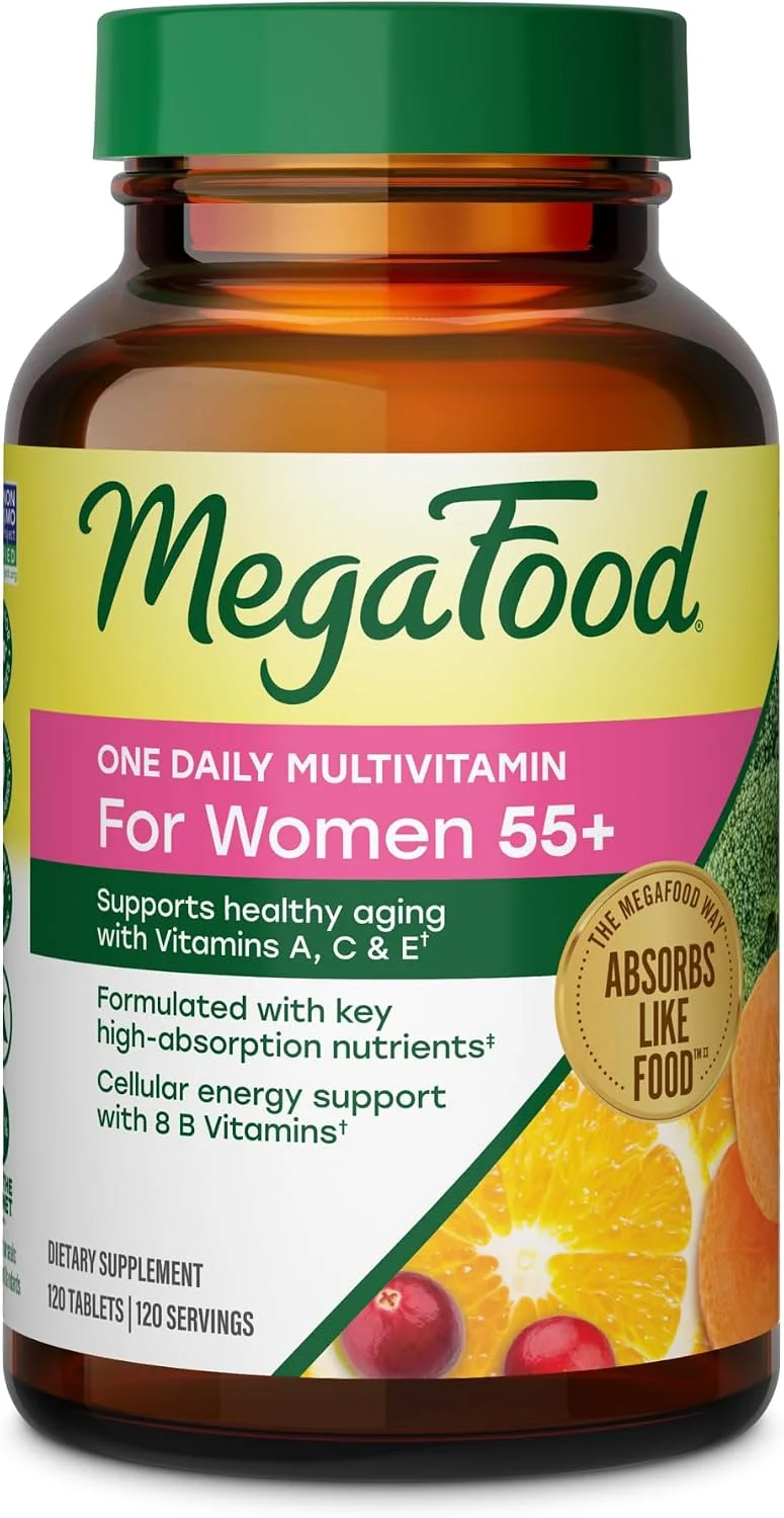 MegaFood One Daily Multivitamin para mujeres 55+ — 120 tabletas