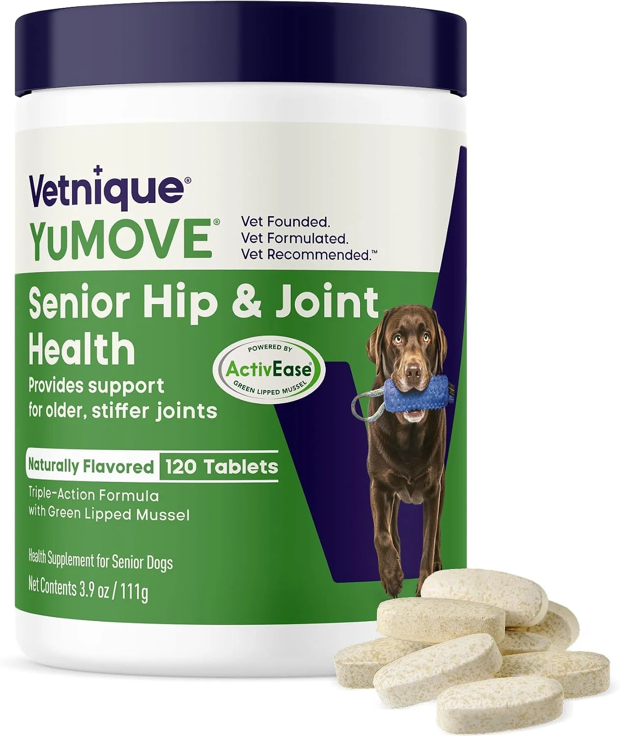 YuMOVE Senior para perros mayores · 120 comprimidos masticables