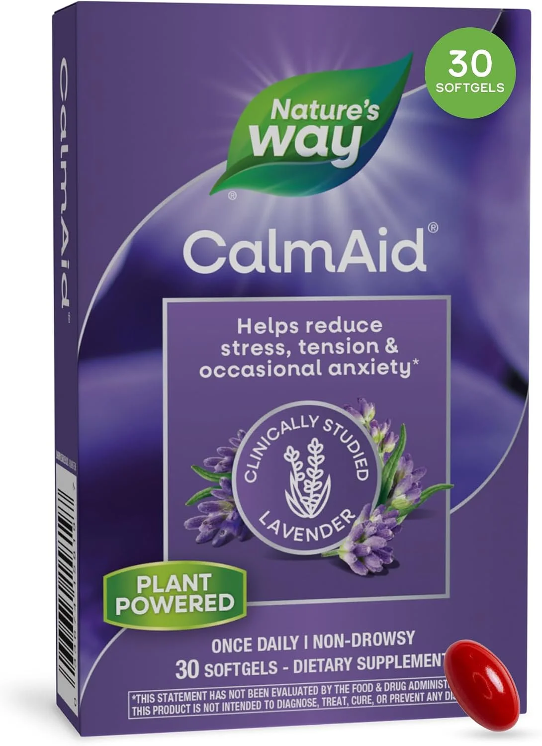 CalmAid Aceite de Lavanda · 30 cápsulas blandas
