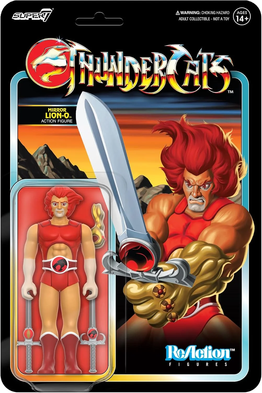 Figura Thundercats ReAction Mirror Lion-o 9 cm – Super7