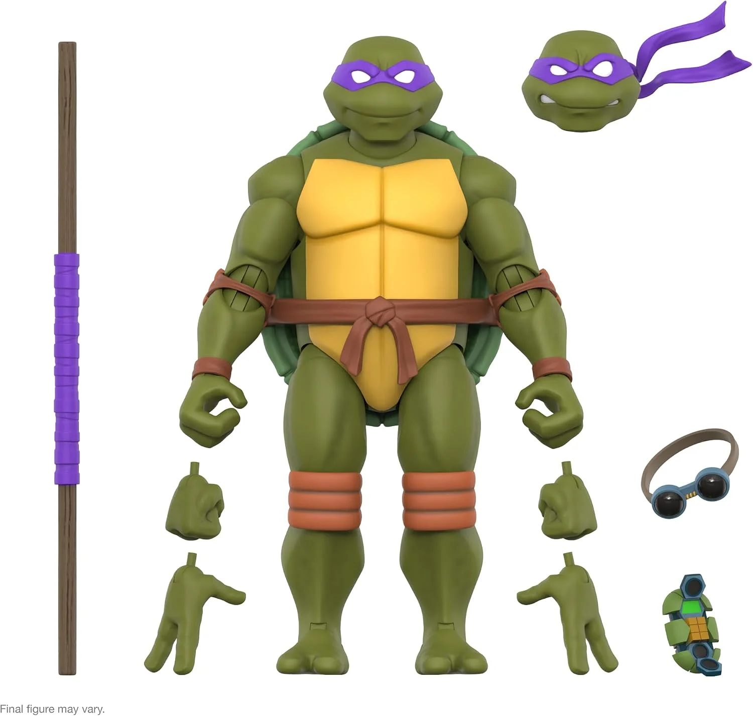 Figura Tortugas Ninja Donatello (dibujo animado clásico) 18 cm – Super7